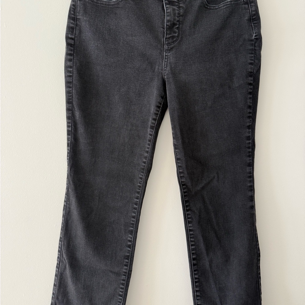 NYDJ Women's Dark Gray Straight Leg Jeans